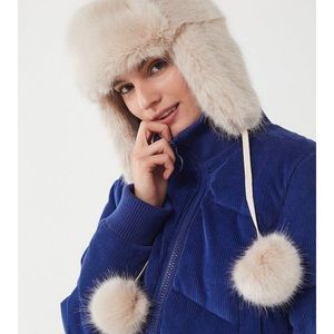 NWT! Urban outfitter snowball faux fur trapper hat